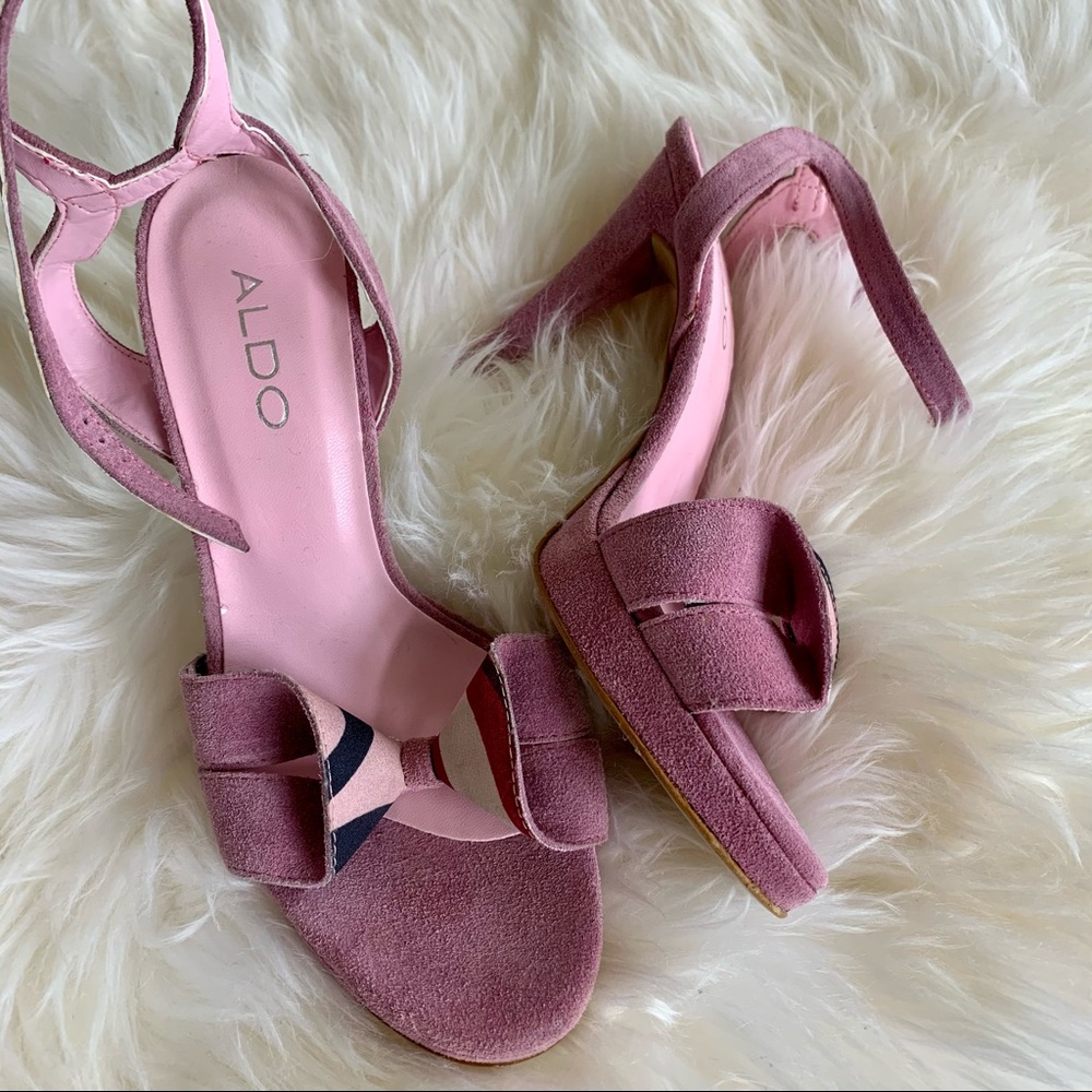 Aldo Pink High heels Platforms. Made in Italy 37